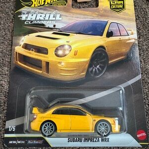 Hot Wheels Subaru Impreza WRX Toy Car - Vibrant Yellow